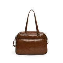 Women's large capacity bags autumn winter casual travel wine red shoulder retro   leather travel bags