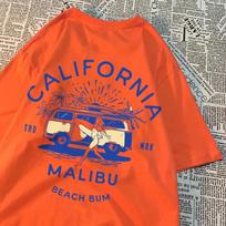 California Malibu Beach Bum T Shirts Men Women Summer New Streetwear Couple Tee Clothes T Shirt Pattern Loose T-Shirts Couple S smėlis