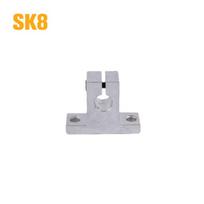 1 vnt linijinio guolio bėgio veleno atrama Sk8 Sk10 Sk12 Sk25 Sk30 3D spausdintuvo dalys 8mm gray