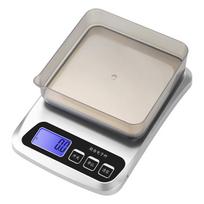 Elektroniniai svarstyklės mažos kepimo virtuvinės svarstyklės baterija įkraunamos dvigubos paskirties 5kg/0.5g