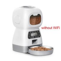 3.5L Automatic Pet Feeder for Cat WiFi Smart Whirlpool Slow Dog Feeder with Recorder Large Capacity Timing Cat Food Distributor juoda balta spalva