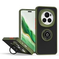 Rotatable bracket case for Honor Magic 6 Pro 5 Pro 4 Lite Honor X9B X8B X7B X7A X8A X9A X6 X7 X8 X9 Finger Ring Car Holder Cover For Honor X9 armijos žalia spalva