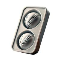 1/2Pcs Silicone Baseball Ice Mold 2/4 Cavities Easy Release BPA Free Refrigerator Cocktail Whiskey Ice Ball Tray Ice Cube Maker Mold Kitchen Supplies S 1pc gray