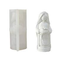 Bride Silicone Candle Mold Resin Crafting Molds Silicone Ornament Moulds Perfect for Handmade Candle Soap and Fondant T1 white