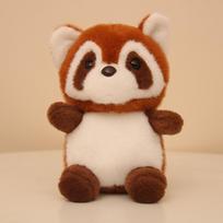 New Cute 8-inch Grab Machine Doll Raccoon Plush Toys Girls Gift Box Children's Birthday Gift 23cm brown