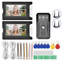 7inch Night Vision Doorbell ID Card Security Intercom Camera Video Door Phone 2 Units