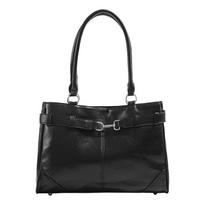 Stylish Simple Briefcase Retro Oil Wax Pittot Commuter All-match Shoulder Bag for Women