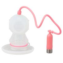 Silicone Tea Infuser Cute Diver Shape Loose Tea Leaf Filter Tea Diffuser Strainer with Chain and rožinė
