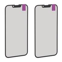 2pcs Phone Front Outer Lens Screen with Tools OCA Adhesive Professional Front Screen Glass Outer