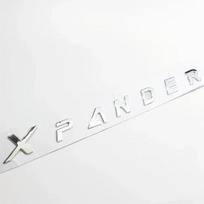 3D iškilę ABS XPANDER raidės Automobilio priekinio variklio dangčio emblema ženklelis Galinės bagažinės lipdukai Decals Priedai sidabras