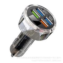 200W 6 Ports Car Charger Fast Charging PD QC3.0 USB C Car Phone Charger Type C Adapter In Car for IPhone Samsung Huawei Xiaomi