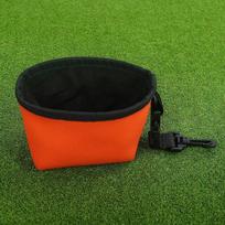 Golf Club Cleaning Bag Ball Washer Accessories Portable Cleaner Pocket for Traveling oranžinė