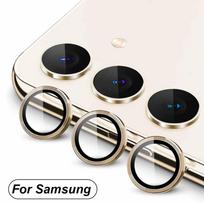 Fotoaparato objektyvo apsauginis stiklas Samsung Galaxy A54 A15 A35 5G, pilnai dengiantis, metalinis objektyvo apsauginis žiedas GalaxyA55 Samsun A35 A15 For Samsung A55 5G auksas