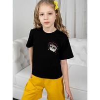 Girl Sad Hamster Black Clothing 10 Year Old Girl Clothes for Girls Children T-shirt Graphic T Shirts Messi T-shirts Children's 5-6Y gray
