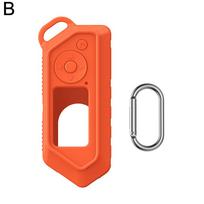 Silicone Protective Case For Flipper Zero Electronic Pet Dolphin Body Shell With Portable Hook Game Console Accessories oranžinė