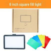 Square and Flat Panel Light Set with Beauty, Color, and Background Lighting for Video, Live Photography - Includes 6 , 8 , 10 , and 11  Lights beige