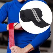 Fitness Wrist Strap Wristband Adjustable Multipurpose 20.8x3.1inch Support for Strength Gray Stripes