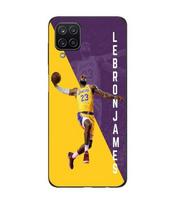 Maniacase Case For Samsung galaxy A12 Lebron james Lakers wallpapers juoda