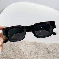 Kvadratiniai įgaubti akiniai nuo saulės Didelio rėmelio Retro tendencijų akiniai nuo saulės Moteriški akiniai nuo saulės nuo saulės black