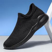 2024 Nauji Vasariniai Bateliai Vyrams Mokasinai Kvėpuojantys Vyriški Sportbačiai Madingi Patogūs Laisvalaikio Batai Tenis Masculin Zapatillas Hombre 39 juoda