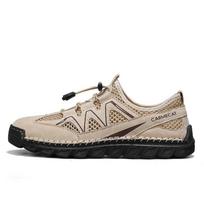 Men's Outdoor Walking Shoes Breathable Sporty Lazy Tailored Durable Sandals Fashionable Trendy High-quality Casual Shoes Fashion 38 smėlis