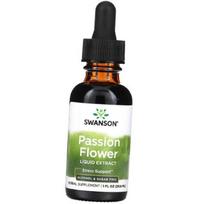 Skystas pasifloros ekstraktas, be alkoholio ir cukraus, Passion Flower Liquid Extract, Swanson 29ml (71280174) 29ml