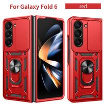 For Samusng Z Fold 6 Fold 5 Fold 4 5G Camera Lens Protective Armor Shockproof Magnetic Holder Ring Back Cover For Z Fold 3 Cases Z Fold 5
