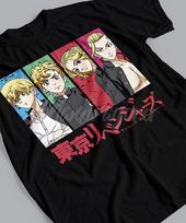 Tokyo Avengers Japanese Anime T Shirt Unisex Tops Harajuku Kawaii Tokyo Avengers Graphic Tees Unisex Cartoon Tshirt Unisex XL