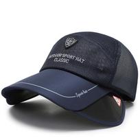 Kepurė Vyriška Vasarinė Beisbolo Kepuraitė Lauko Universalus Nuo Saulės Kepurė Kepuraitė Su Snapeliu Kepuraitė Žvejybai Tinklinė Kvėpuojanti Adjustable tamsiai mėlyna spalva