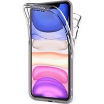 Case for Apple iPhone 11 - Full Body Silicone Transparent Soft Touch Protection 2 Parts Front Back Interlocking Phonillico®