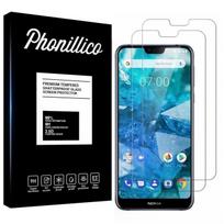 Tempered Glass NOKIA 7.1 - [Pack 2] Ultra Resistant Screen Protector Glass Film [Phonillico®]