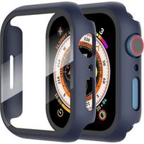 Case for Apple Watch Series 9-8-7 45mm, Full Protection with Screen Protector - Navy Blue