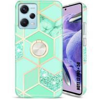 Case for Xiaomi Redmi Note 12 Pro Plus 5G Turquoise with Ring Stand Shockproof Protection