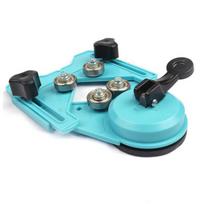 Tile Opening Locator Glass Tile Hole Saw Core Guide Jig Fixture Adjustable Centering Locator Suction Holder Ceramic Guide Pack of 1 mėlyna