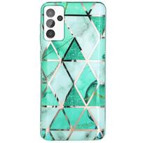 Protective case for Samsung Galaxy A04s-A13 5G - Turquoise Marble Pattern - Lightweight Flexible Shockproof Protection turkis