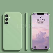 For Samsung Galaxy A54 Case Liquid Silicone Samsung A55 A15 A05 A05S A54 M14 A34 A24 A53 A14 A04E A04 A04S Cover TPU Protector A54 5G žalia