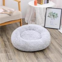 Pliušinis kačių namelis Šunų namelis Žieminis šiltas namelis augintiniui, išardomas ir plaunamas, pagalvėlė miegui, apvalus lizdas 40cm&With box