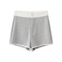 Wrapped Contrasting Shorts for Women In Summer Women's New Casual Sports Wide-leg Pants Hip-packing Yoga Slim Fit Three-point Pants S