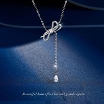 Bow Tie Necklaces Cult Clavicle Chains Valentines Day Birthday Gifts for Women