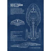 Modern Star Trek Blueprints Posters Canvas Prints Painting Vintage Wall Art Pictures for Living Room Home Decoration (No Frame) 21cm×30cm NoFrame
