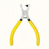 2,0 mm perforavimo replės, tinkamos laikrodžio dirželiams, šunų antkakliams, avalynei ir rankdarbiams - tikslus geležies atstatymo įrankis, su geltona ergonomiška rankena Yellow.