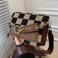 Checkerboard Mini Fabric Flap Crossbody Sling Bags for Women  Luxury Brand Design Handbag Simple Shoulder Bag Handbags MIT ruda