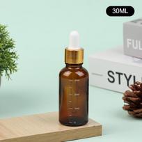 5-100 ml lašintuvų buteliukai su skalės reagentu akių lašais gintaro stiklo aromaterapinis skystas pipetės buteliukas Daugkartinio užpildymo buteliukai kelionės 100ml