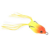 Artificial Fish Snakehead Bait Lifelike Soft Frog Lure Swimbait with Hook and Tail1#