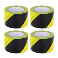 4PCS Yellow Caution Tape Bulk PE Wind and Rain Proof Multifunctional Construction Warning Safety