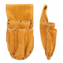 Thickened Tool Waist Bag Durable Multifunctional Yellow Cowhide Hardware Tool Storage Toolkit