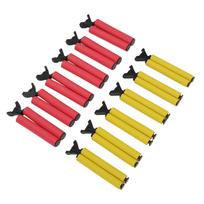 12pcs Salon Hot Roller Insulation Clips Perm Fixing Sponge Clips for Household Barber Shop yellow