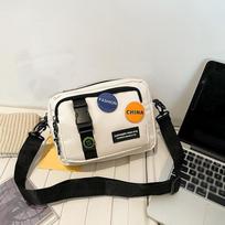 2025 New Tooling Style Shoulder Bag Large-capacity Multi-pocket Canvas Crossbody Bag Retro Joker Letter Badge Messenger Bag balta