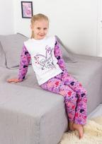 Girls’ Pyjamas – Vibrant Colors & Comfortable Wear, Demi-season 6076-024-33-5 HC 98 levandų violetinė spalva
