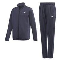 Vaikų būtiniausių drabužių sportinis kostiumas 29326 Džersio viršutinė ir apatinė dalys Legend Legend [Adidas] Rinkinys, Viršutinė dalis Tamsiai mėlyna/Balta, Apatinė dalis Tamsiai mėlyna/Balta (GN3976)